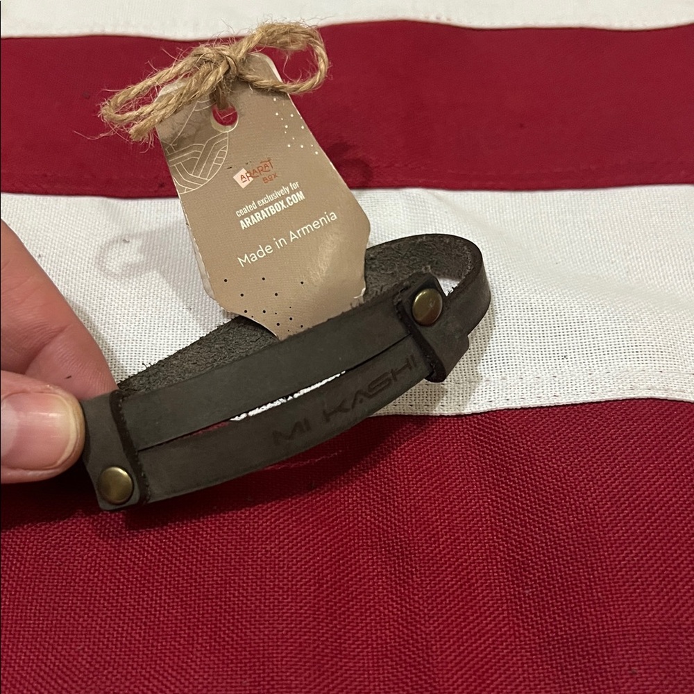 Leather Wrist Bracelet - Picture 1 of 14